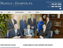Tablet Screenshot of nichollscrampton.com